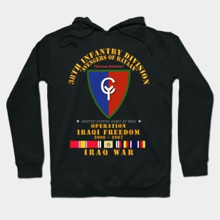 38th Infantry Division - w Iraq SVC Ribbons - OIF Hoodie